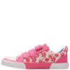 CLARKS KIDS STRAP CANVAS TRAINER - PINK